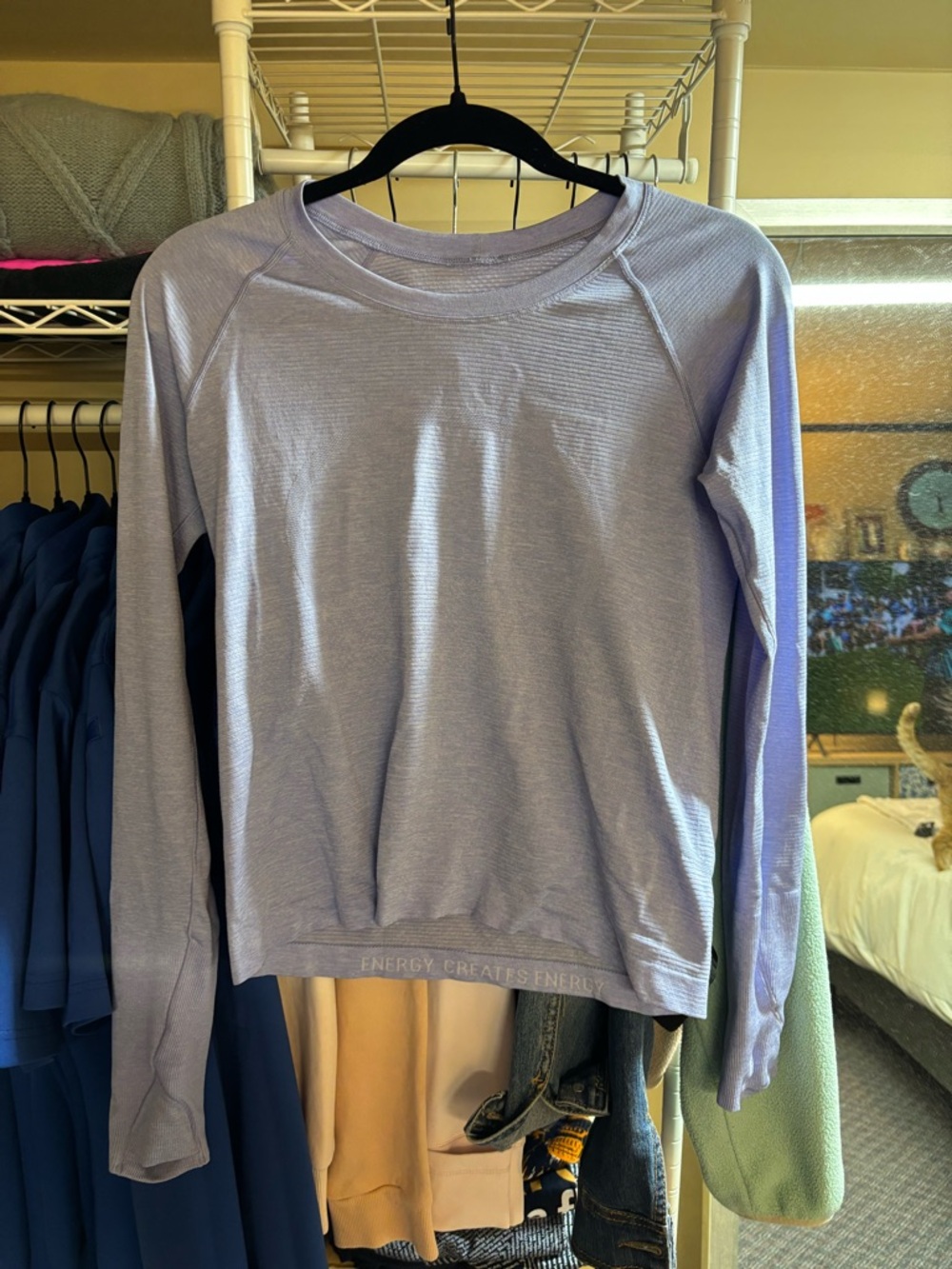 lululemon athletica Lavender-Blue Long Sleeve Tee